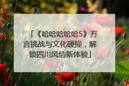 《哈哈哈哈哈5》方言挑战与文化碰撞，解锁四川风情新体验