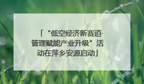 “低空经济新赛道·管理赋能产业升级”活动在萍乡安源启动