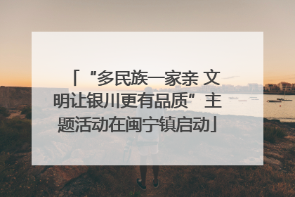 “多民族一家亲 文明让银川更有品质”主题活动在闽宁镇启动