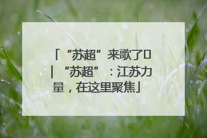 “苏超”来歌了⑪｜“苏超”：江苏力量，在这里聚焦