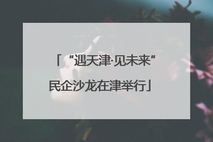 “遇天津·见未来”民企沙龙在津举行
