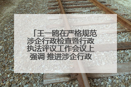 王一鸥在严格规范涉企行政检查暨行政执法评议工作会议上强调 推进涉企行政检查质效大幅提升
