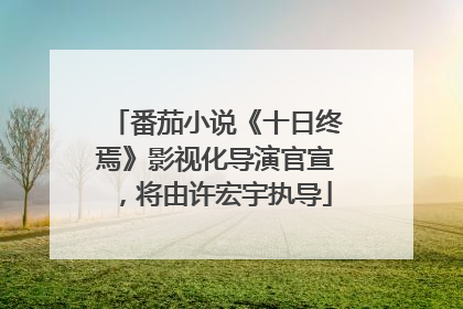 番茄小说《十日终焉》影视化导演官宣，将由许宏宇执导