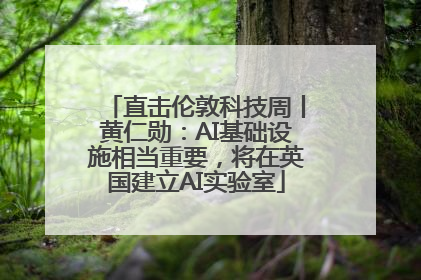 直击伦敦科技周丨黄仁勋：AI基础设施相当重要，将在英国建立AI实验室