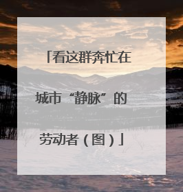 看这群奔忙在城市“静脉”的劳动者（图）