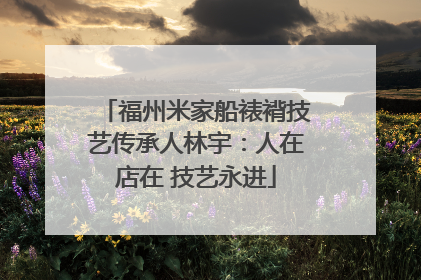 福州米家船裱褙技艺传承人林宇：人在店在 技艺永进