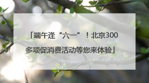 端午逢“六一”！北京300多项促消费活动等您来体验