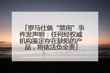 罗马仕就“禁用”事件发声明：任何经权威机构鉴定存在缺陷的产品，将依法负全责