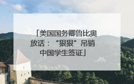 美国国务卿鲁比奥放话：“狠狠”吊销中国学生签证