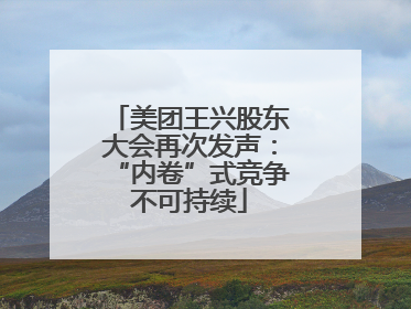 美团王兴股东大会再次发声：“内卷”式竞争不可持续