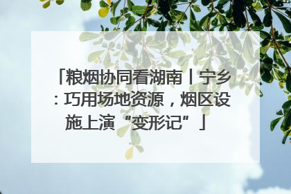 粮烟协同看湖南丨宁乡：巧用场地资源，烟区设施上演“变形记”