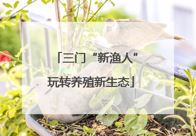 三门“新渔人”玩转养殖新生态