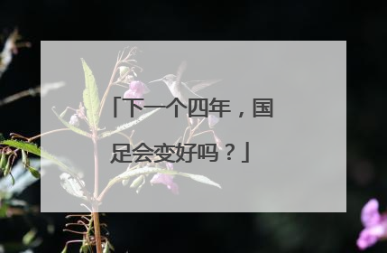 下一个四年，国足会变好吗？