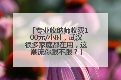专业收纳师收费100元/小时，武汉很多家庭都在用，这潮流你跟不跟？