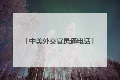 中美外交官员通电话
