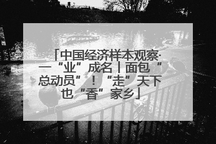 中国经济样本观察·一“业”成名丨面包“总动员”！“走”天下也“香”家乡
