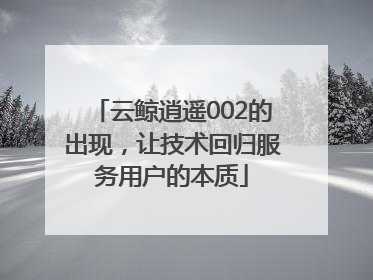 云鲸逍遥002的出现，让技术回归服务用户的本质