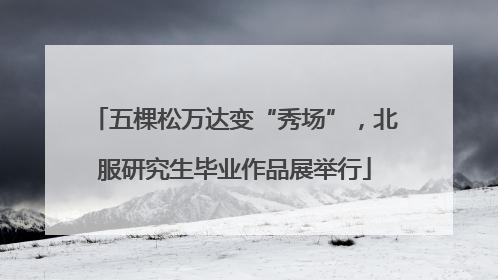 五棵松万达变“秀场”，北服研究生毕业作品展举行