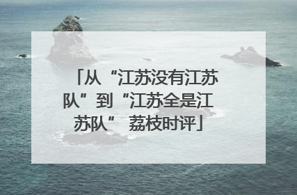 从“江苏没有江苏队”到“江苏全是江苏队” 荔枝时评