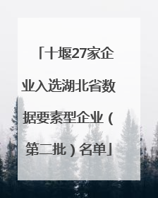 十堰27家企业入选湖北省数据要素型企业（第二批）名单