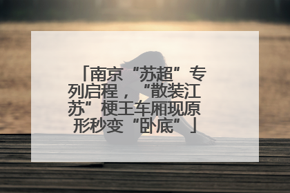 南京“苏超”专列启程，“散装江苏”梗王车厢现原形秒变“卧底”