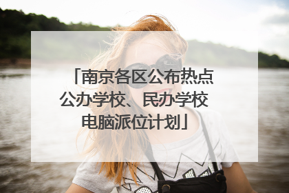 南京各区公布热点公办学校、民办学校电脑派位计划