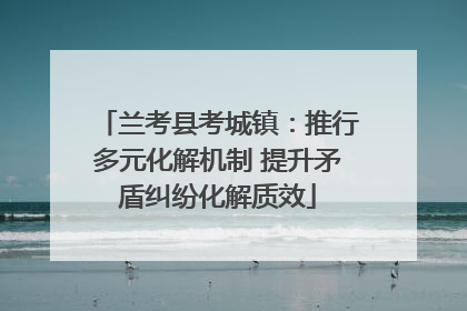 兰考县考城镇：推行多元化解机制 提升矛盾纠纷化解质效