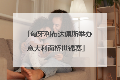 匈牙利布达佩斯举办意大利面桥世锦赛