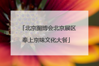 北京图博会北京展区奉上京味文化大餐