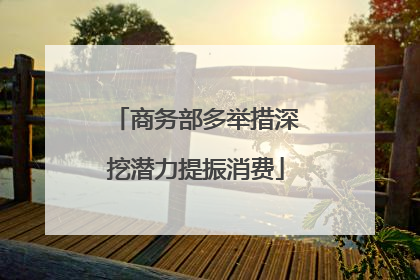 商务部多举措深挖潜力提振消费