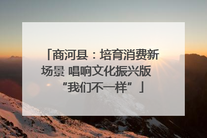 商河县：培育消费新场景 唱响文化振兴版“我们不一样”