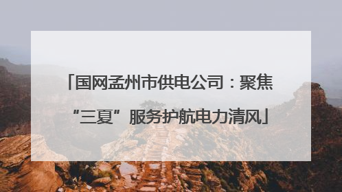 国网孟州市供电公司：聚焦“三夏”服务护航电力清风