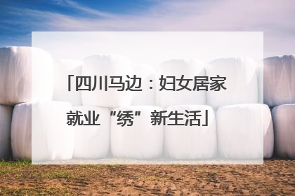 四川马边：妇女居家就业“绣”新生活