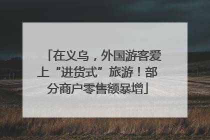 在义乌，外国游客爱上“进货式”旅游！部分商户零售额暴增