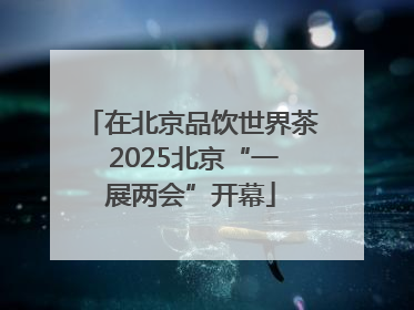 在北京品饮世界茶 2025北京“一展两会”开幕