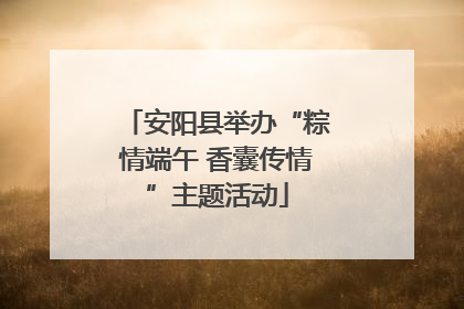 安阳县举办“粽情端午 香囊传情”主题活动