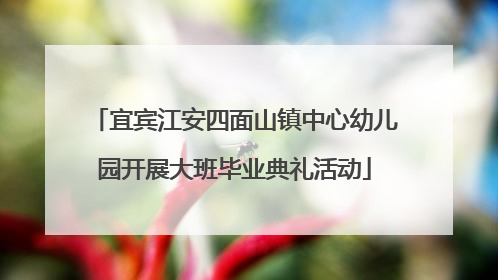 宜宾江安四面山镇中心幼儿园开展大班毕业典礼活动