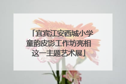 宜宾江安西城小学童韵皮影工作坊亮相这一主题艺术展