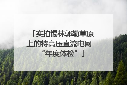 实拍锡林郭勒草原上的特高压直流电网“年度体检”