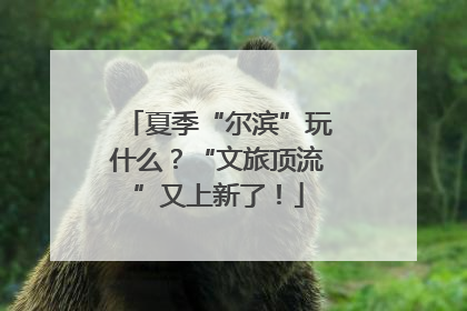 夏季“尔滨”玩什么？“文旅顶流”又上新了！