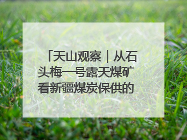 天山观察｜从石头梅一号露天煤矿看新疆煤炭保供的量与“智”