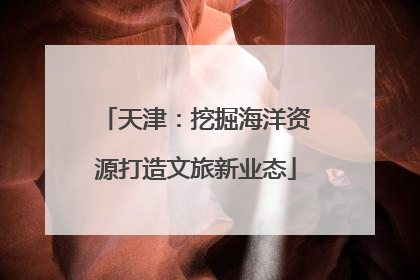 天津：挖掘海洋资源打造文旅新业态