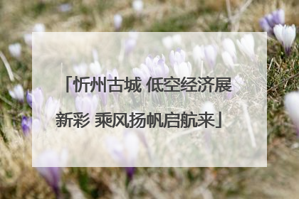 忻州古城 低空经济展新彩 乘风扬帆启航来