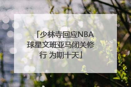 少林寺回应NBA球星文班亚马闭关修行 为期十天