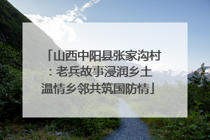 山西中阳县张家沟村：老兵故事浸润乡土 温情乡邻共筑国防情