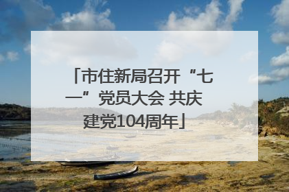 市住新局召开“七一”党员大会 共庆建党104周年