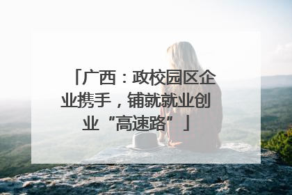 广西：政校园区企业携手，铺就就业创业“高速路”