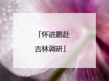怀进鹏赴吉林调研