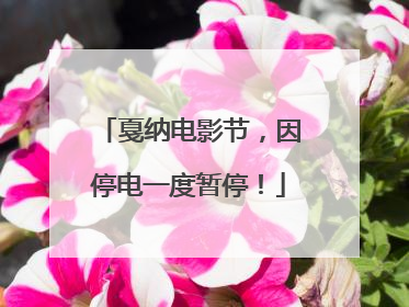 戛纳电影节，因停电一度暂停！