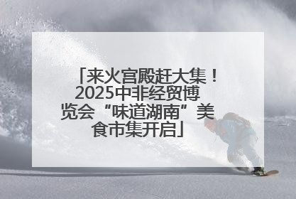来火宫殿赶大集！2025中非经贸博览会“味道湖南”美食市集开启